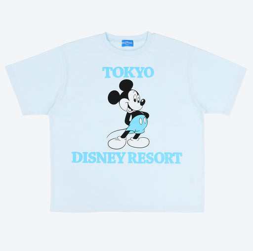 TDR - Mickey Mouse ‘TOKYO DISNEY RESORT’ T Shirt for Adults Color: Baby Blue (Release Date: Apr 17, 2025)