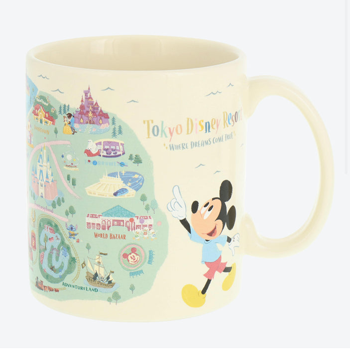 TDR - Tokyo Disney Resort "Park Map Motif" Collection - Mug (Release Date: July 11, 2024)