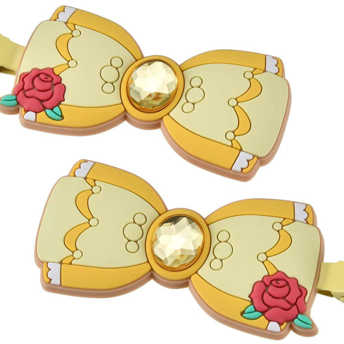 JDS - MAEGAMI Hair Zakka x Belle ‘Color Clip Stone Ribbon’ Hair Clip Set