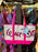 DLR/WDW - Logo Mania 2026 Fantasyland Feels - Bright Pink Park Logo Canvas Tote Bag