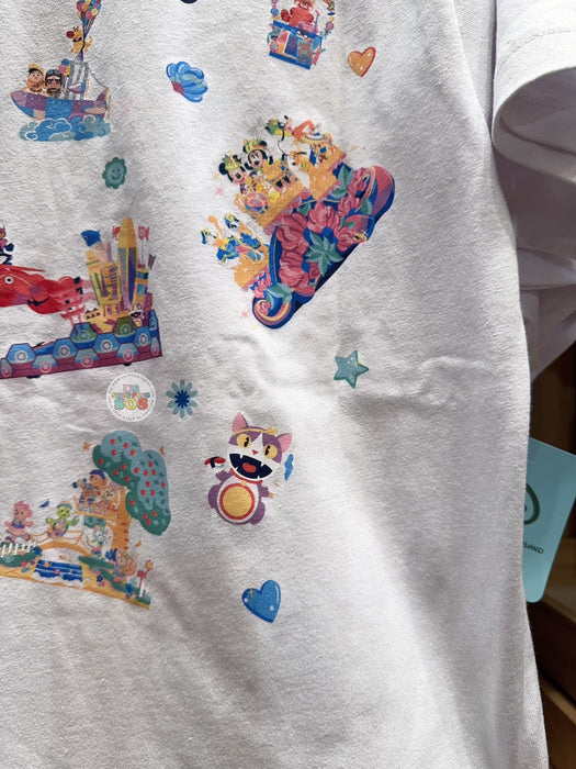 HKDL - 20th Anniversary Parade Float Mickey & Friends T Shirt for Adults