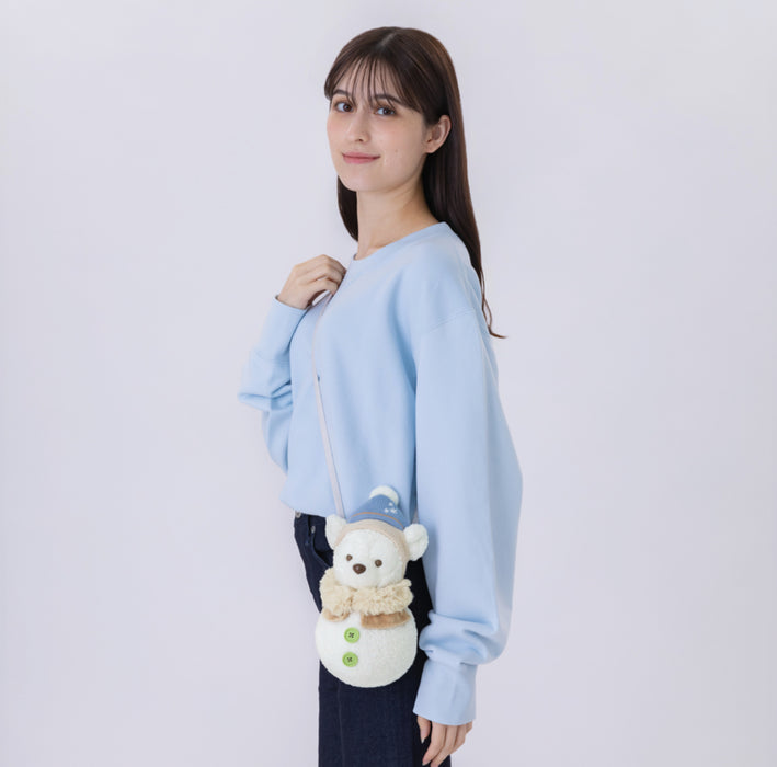 TDR - Duffy & Friends "Wintery Snowman" Collection x Fluffy Duffy Snowman Shaped Shoulder Bag (Release Date: Nov 4, 2025)