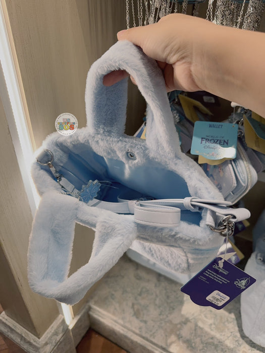 HKDL - 2025 World of Frozen x Anna & Elsa Fluffy 2 Ways Tote Bag