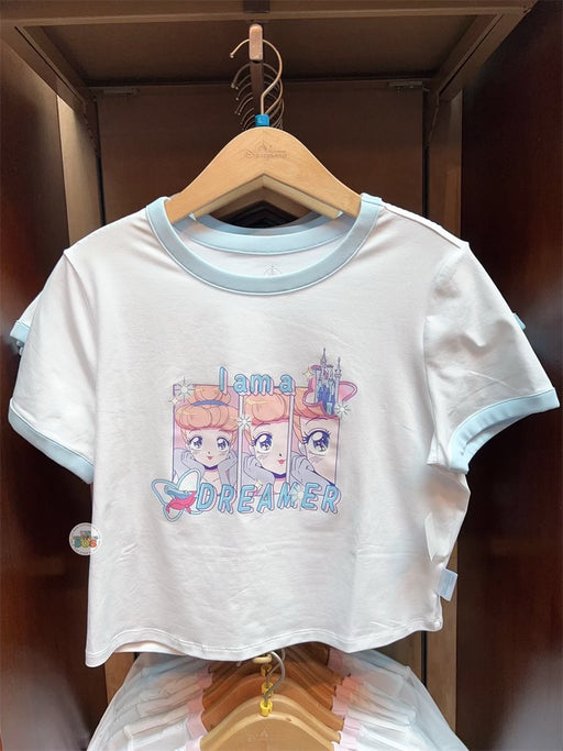 HKDL -Cinderella "I am a Dreamer" Crop Top or Short T Shirt for Adults