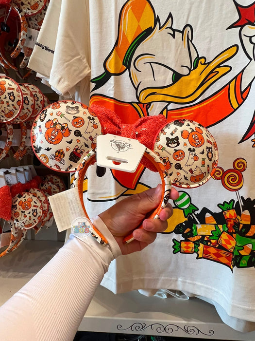DLR/WDW - Halloween 2026 Mickey Mouse & Family Collection x Minnie Mouse Candy Sequin Bow Ear Headband