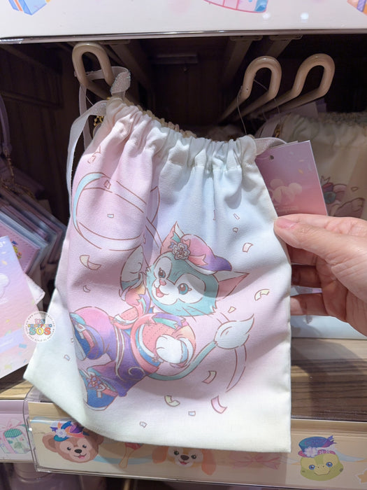 HKDL - 20th Anniversary Grand Celebration - Duffy & Friends Duffy & Gelatoni Drawstring Bag