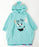 Japan Exclusive - Sulley Face Embroidery Boa Fleece Poncho Hoodie For Adults