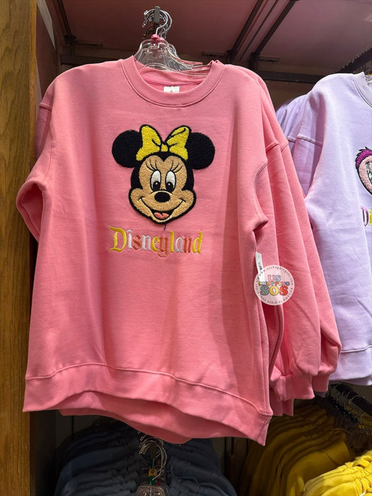 DLR/WDW - Minnie Mouse Face Icon Park Logo Rose Pink Fleece Pullover (Adult)