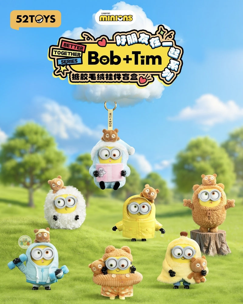 China Exclusive - Bob + Tim ‘Better Together Series’ Vinyl Face Plush Keychain Blind Box (Release Date: Oct 30, 2025)