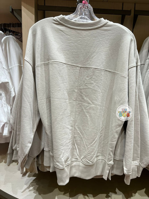 DLR/WDW - Park Logo Authentic Castle Original Warm Grey Pullover (Adult)