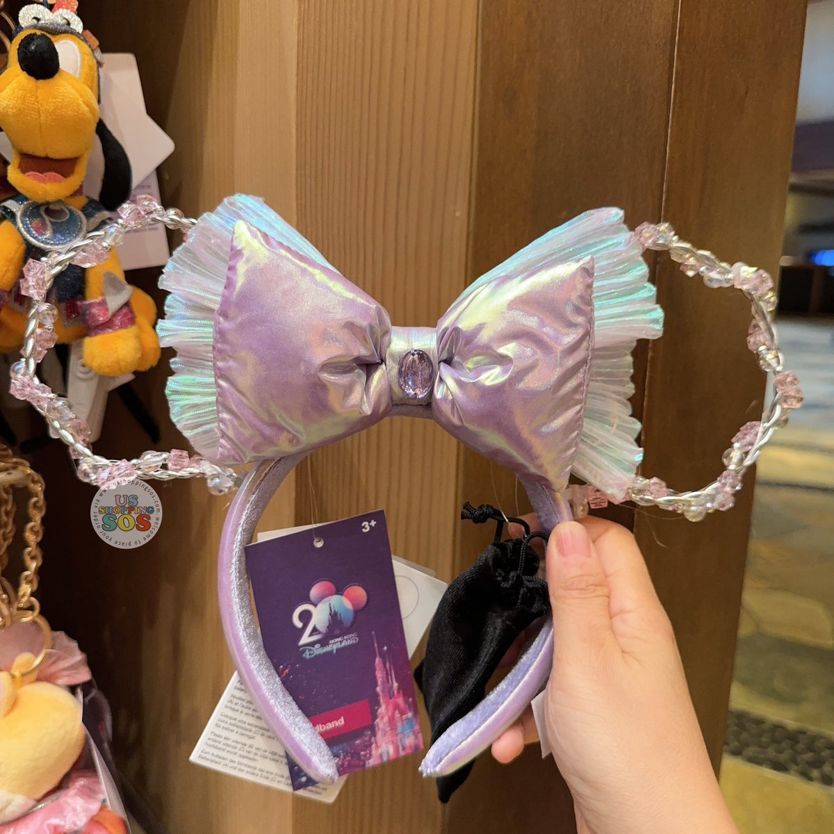 Exclusive Hong Kong Disneyland Light Up Mickey Ears HKDL - Infinity Stones Light Up Ears Headband for Adults  main image 3