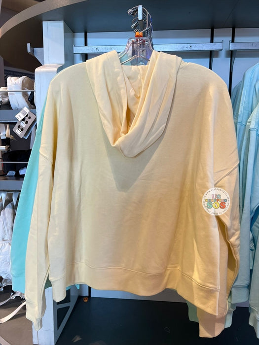 DLR/WDW - Mickey Balloon Park Logo Pastel Yellow Hoodie Pullover (Adult)
