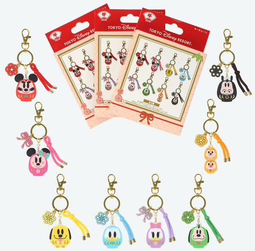 TDR - 2026 Happy New Year Mickey & Friends Collection x Mickey & Friends "Daruma" Keychain Blind Bag (Single Bag) (Release Date: Dec 1, 2025)