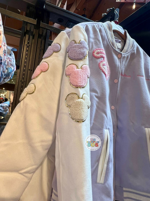DLR/WDW - Stoney Clover Lane - “Walt Disney World” Lavender/White/Pink Varsity Jacket (Adult)