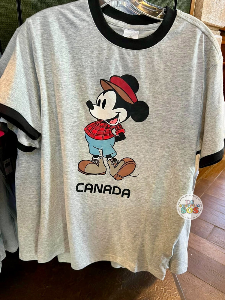 WDW - Epcot World Showcase - Mickey Canada Ringer T-shirt (Adult)