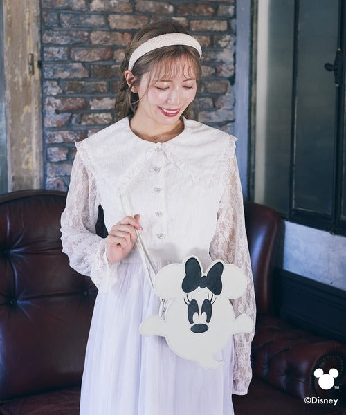 Japan Exclusive - Minnie Mouse Ghost Shaped Luminous Shoulder Bag