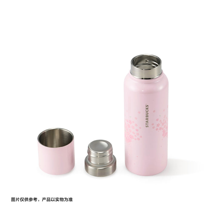 Starbucks China - Springtime Sakura Cutie 2026 - 3O. Cherry Blossom & Corgi Stainless Steel Bottle 500ml