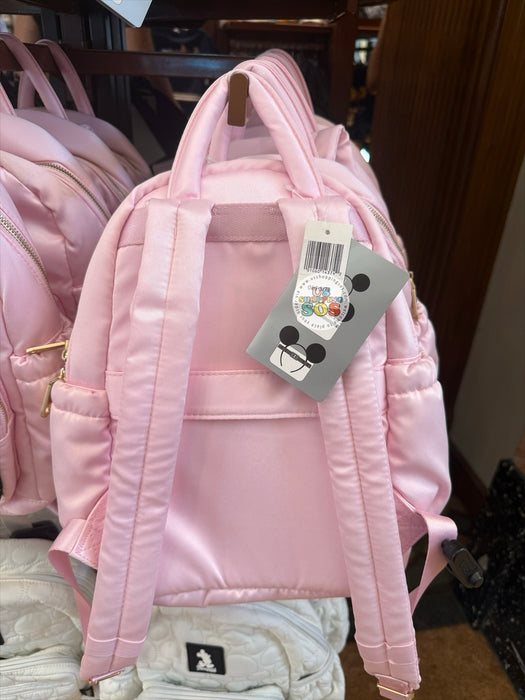 DLR/WDW - Mickey Park Logo Goldtone Hardware Headband Friendly Baby Pink Mini Backpack