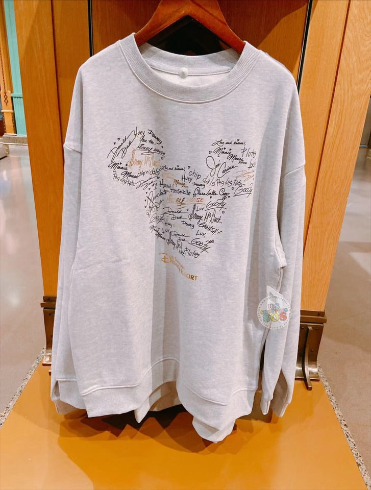 SHDL - Mickey Mouse & Friends "Signatures" Pullover for Adults