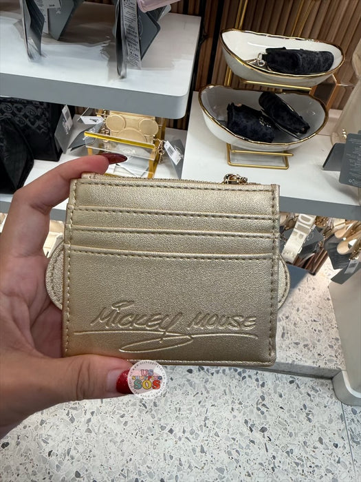 DLR/WDW - Disney’s Once Upon A Bag - Mickey Icon Gold Card Wallet