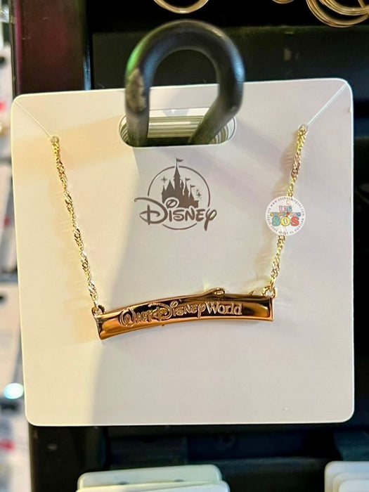 DLR/WDW - Walt Disney World Marquee White/Gold Necklace
