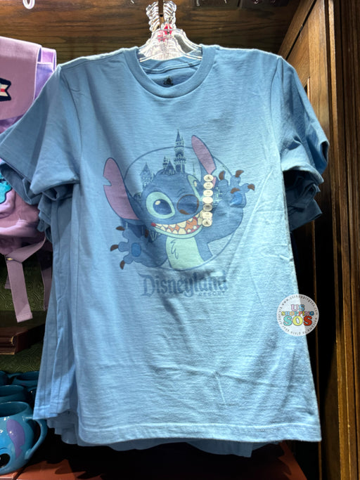 DLR - Lilo & Stitch - Stitch Pop Out “Disneyland Resort” Baby Blue Graphic T-shirt (Adult)