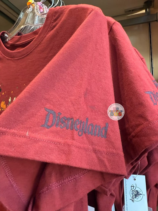 DLR/WDW - Fall Season 2026 - Mickey & Friends Hello Fall Park Logo Red Maple T-shirt (Adult)