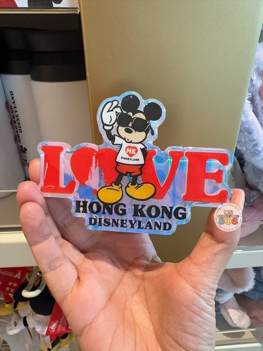 HKDL - Love Hong Kong Disneyland 2026 - Mickey Sunglasses Magnet