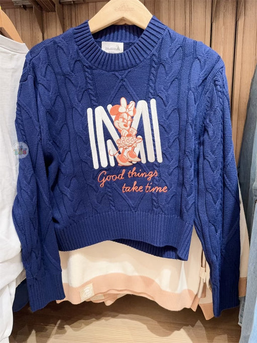 HKDL - Minnie Mouse "Good things take time" Sweater for Adults