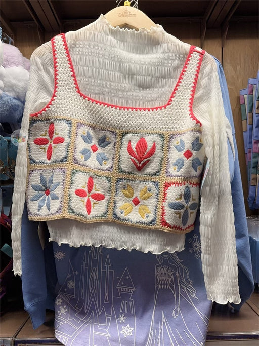 HKDL - World of Frozen 1st Anniversary Crochet Long Sleeve Top for Adults