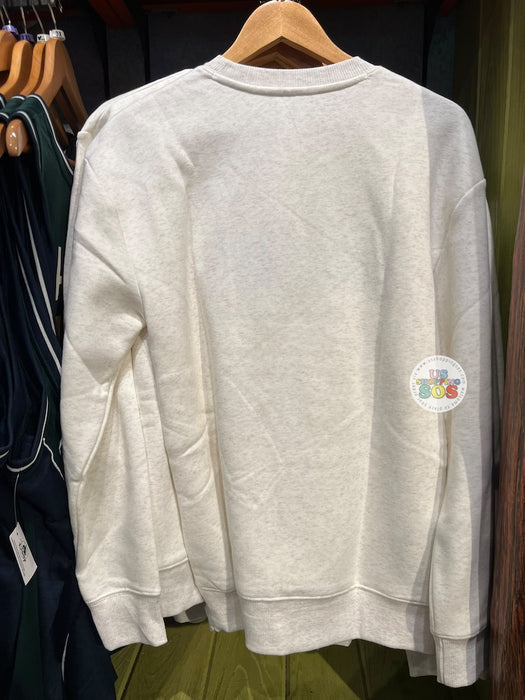 DLR/WDW - Winnie the Pooh & Friends 2026 - All Characters Park Logo Off White Fleece Pullover (Adult)