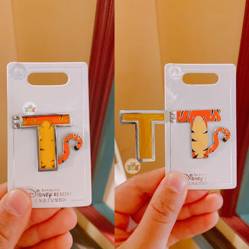 SHDL - Disney Character English Alphabet ‘T’ Tigger Pin