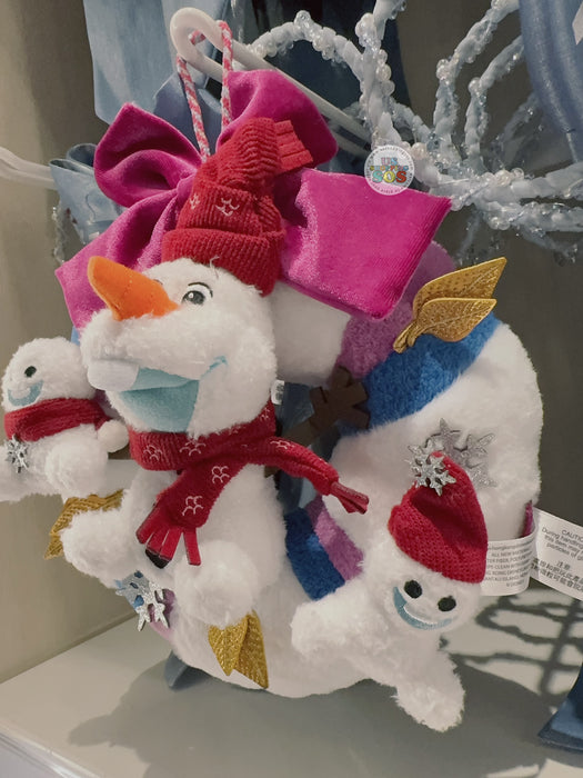 HKDL - 2025 World of Frozen x Olaf & Snowgies Plush Wreath