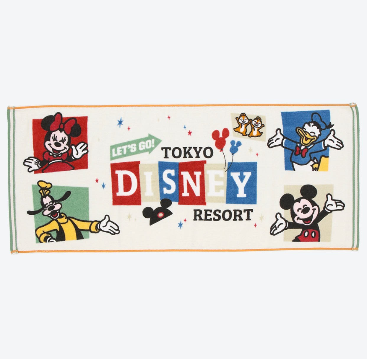 TDR - "Let's go to Tokyo Disney Resort" Collection x Mickey & Friends Face Towel (Release Date: April 25)