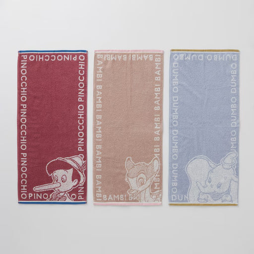 JP x BM - Pinocchio, Bambi & Dumbo Face Towels Set
