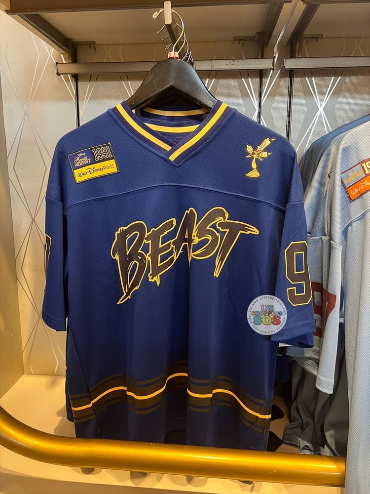 DLR/WDW - Beauty and the Beast - Beast Park Logo Blue Jersey (Adult)