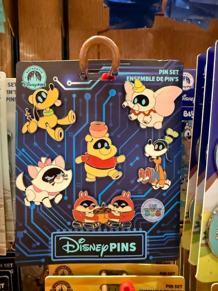 DLR/WDW - Disney Character Robots Booster 2026 Pin Set