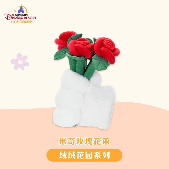 SHDL - Fluffy Bloom Garden x Mickey Mouse Glove & Rose Flowers Plushy Flower Bouquet