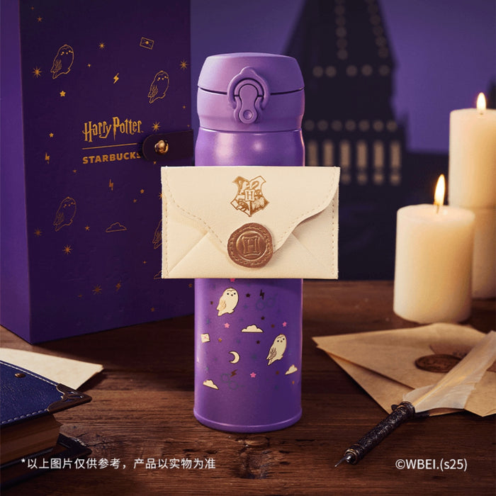 Starbucks China - Harry Potter x Starbucks - Thermos Hedwig Stainless Steel Handy Bottle 500ml with Card Holder