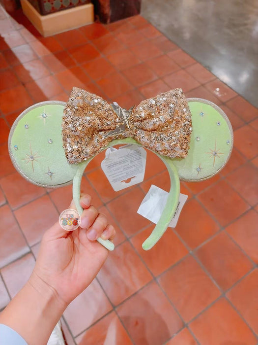 SHDL - Shanghai Disney Resort 9th Anniversary x Tinkerbell Sequin Bow Ear Headband