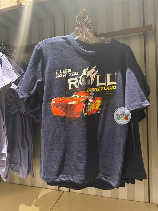 DLR/WDW - Cars Lighting McQueen I Like How You Roll Dark Navy Graphic T-shirt (Kids)