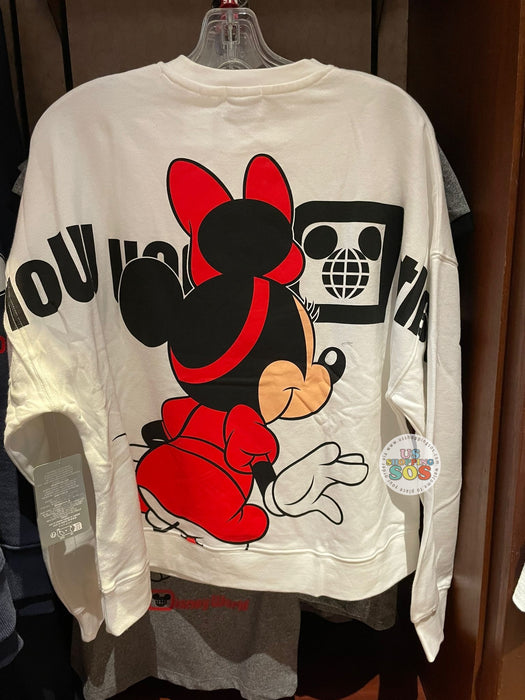 WDW - Classic Mickey & Friends - Minnie "Walt Disney World" Double-Sided White Pullover (Adult)