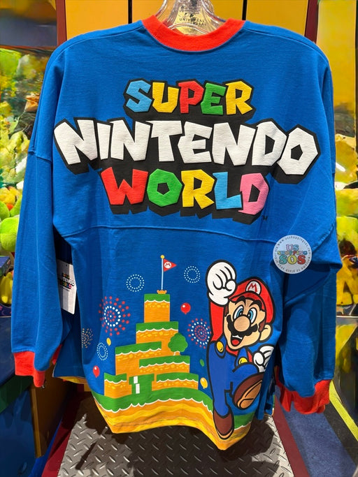 Universal Studios - Super Nintendo World - Spirit Jersey Mario Blue Pullover (Adult)
