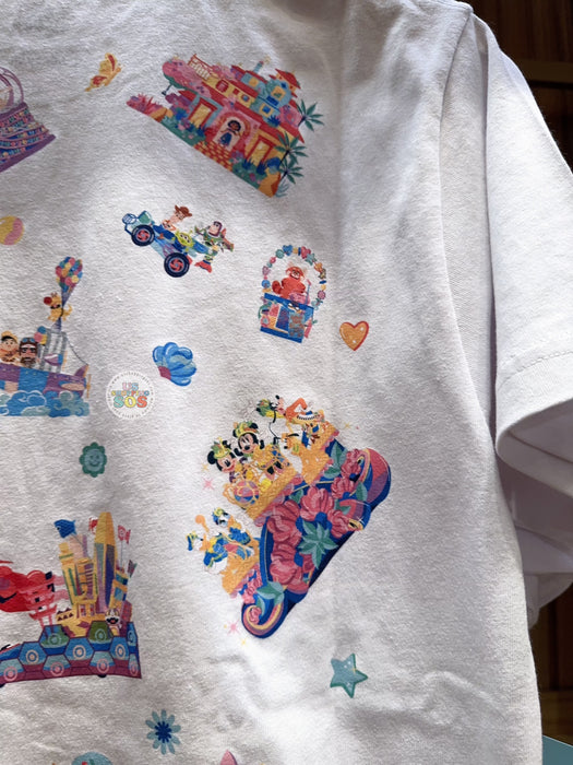 HKDL - 20th Anniversary Parade Float Mickey & Friends T Shirt for Adults