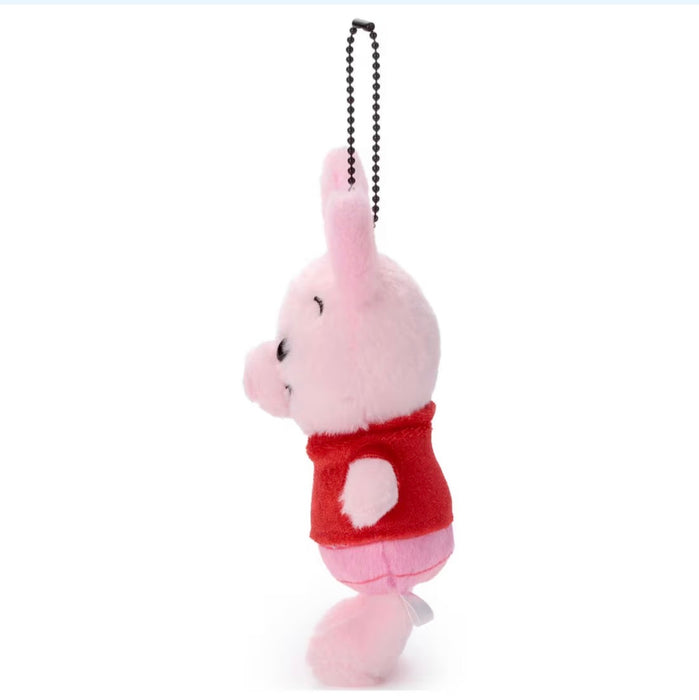 Japan Takara Tomy - Winnie the Pooh 100th Anniversary x Piglet Red Shirt Pop Ball Plush Keychain (Release Date: Jul 18, 2026)