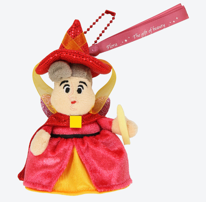 TDR - Sleeping Beauty Flora, Fauna, and Merryweather Plush Keychain Set