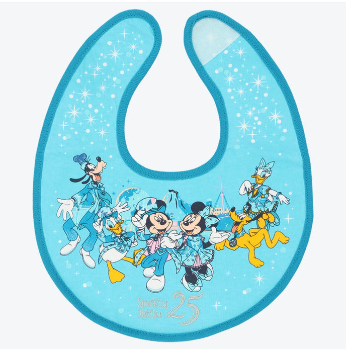 TDR - Tokyo DisneySea 25th Anniversary "Sparkling Jubilee" x Mickey & Friends Baby Bib Set of 2 (Release Date: Apr 8, 2026)