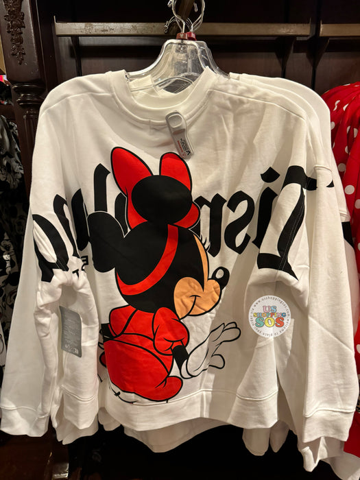 DLR - Classic Mickey & Friends - Minnie "Disneyland Resort" Double-Sided White Pullover (Adult)