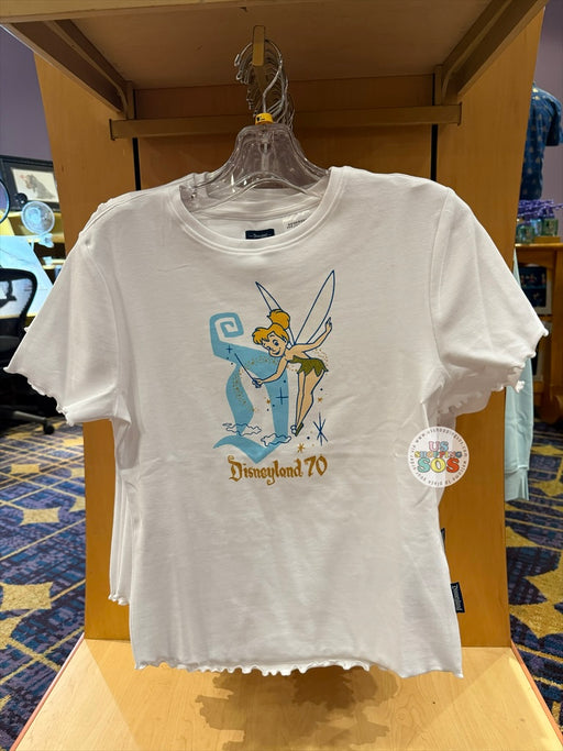 DLR - Disneyland 70th Tinker Bell - White Graphic T-shirt (Adult)