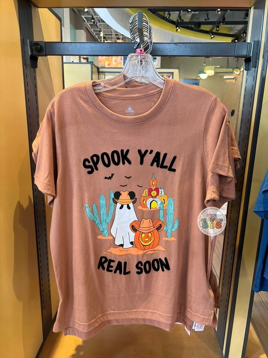 DLR/WDW - Halloween 2026 - Mickey “Spook Y’All Real Soon” Pumpkin Graphic Tee (Adult)